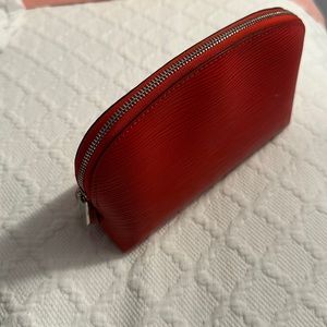===SOLD====OUIS VUITTON -  EPI  Leather Cosmetic Pouchette - Cherry Red